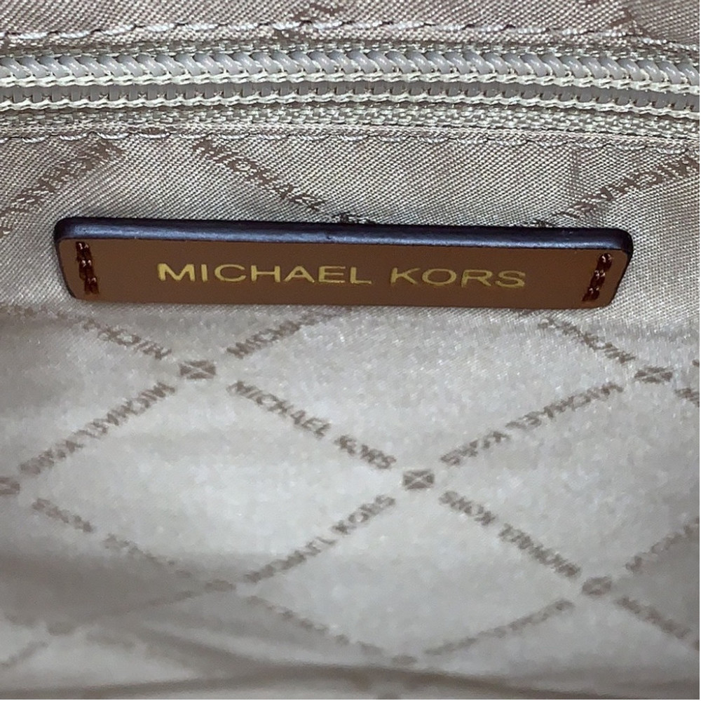 MICHAEL KORS CROSBY LARGE SHOULDER BAG BROWN SIGNT - Picture 9 of 16